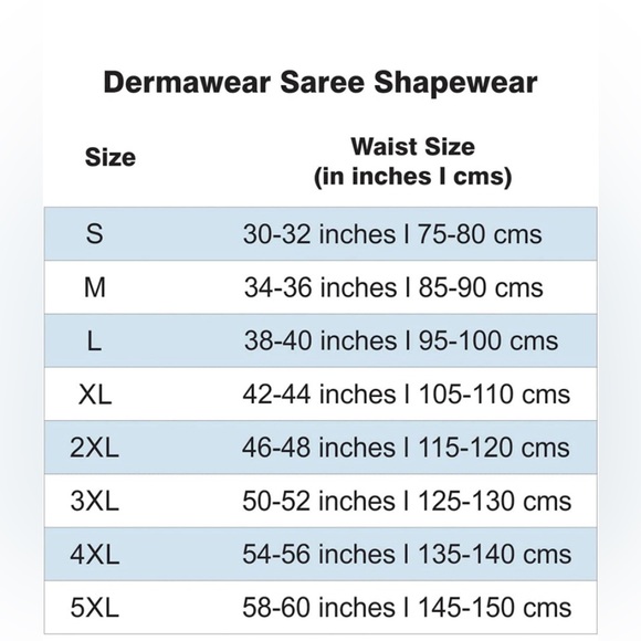 DERMAWEAR SKIRT Women's Blended Fabric Saree Shapewear - Picture 6 of 13